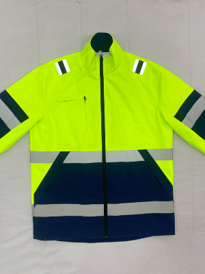 高能見(jiàn)度工作服定制加反光條春秋季防水工裝上衣定制 派登服飾